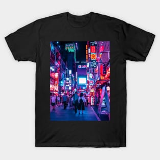 Shinjuku's Cyberpunk Anime Vibe T-Shirt